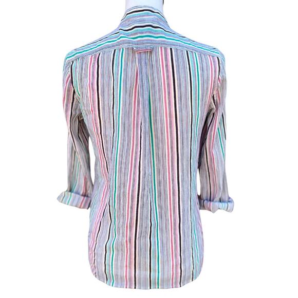 Marc Jacobs Women’s Striped Button Down Blouse Size S - Picture 2 of 4